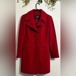 East 5th Warm Wool Blend Midi Length Coat